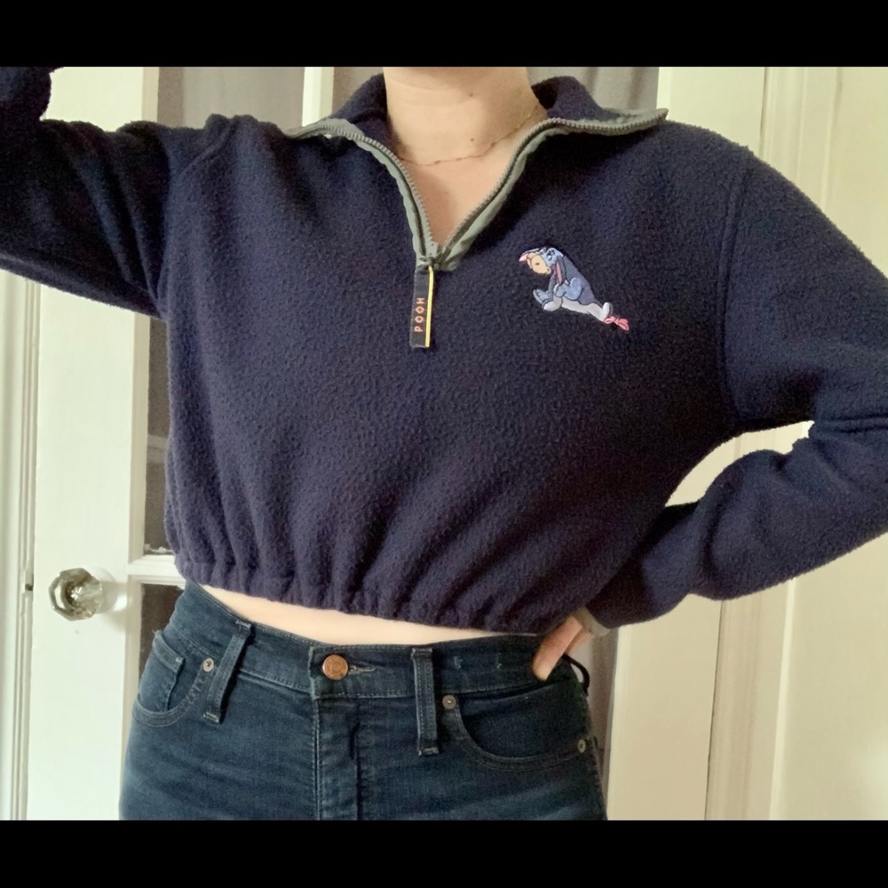 Vintage Eeyore fleece sweater